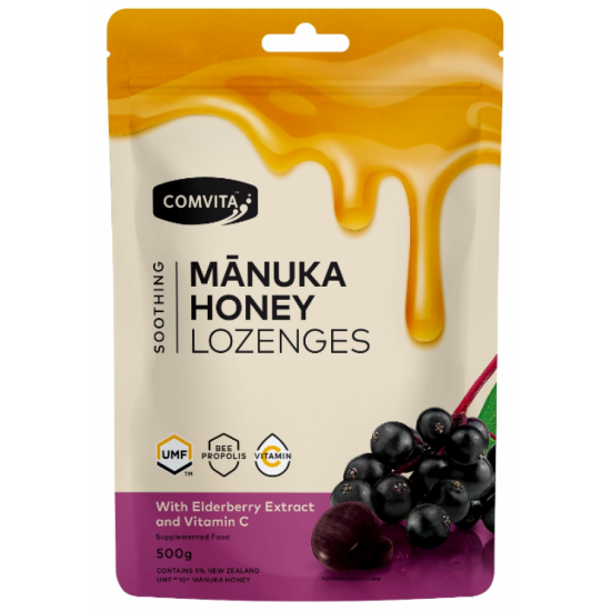 Comvita 康维他 接骨木维生素C蜂胶糖 500g 保质期2027.7